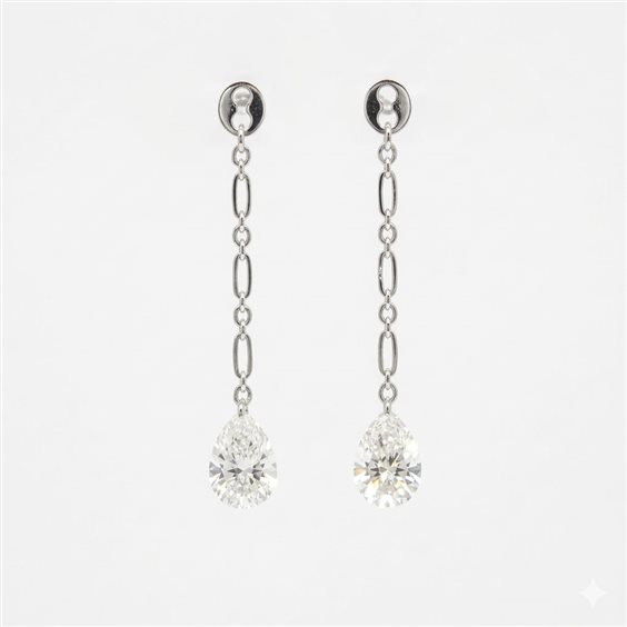 Cordino Ama Donna in Oro bianco Diamante Lab Grown 1.37 Ct AMA-OR-F202-72 - AMA-OR-F202-72